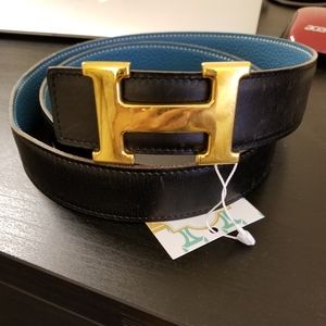 Hermes Reversible H Plate Belt 80/32